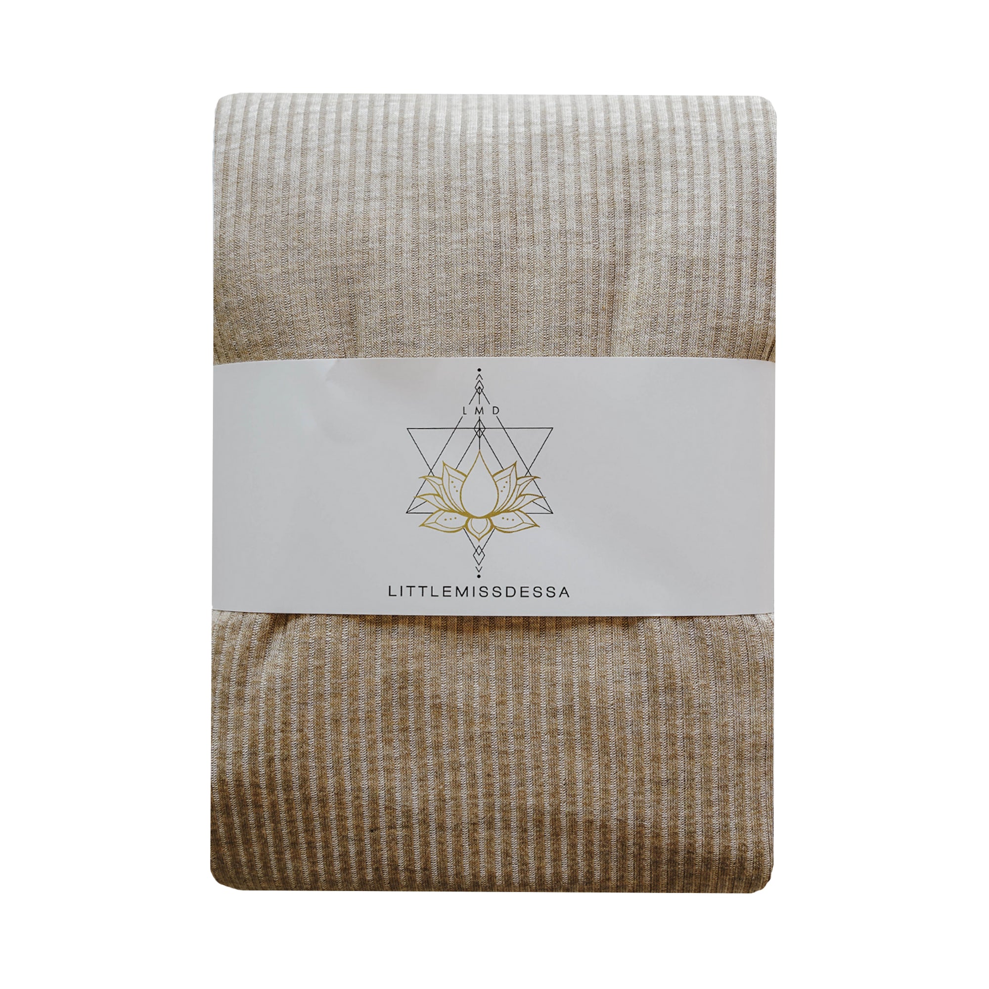 Knit Jersey Swaddle Baby Blanket | Biscotti Rib - LITTLEMISSDESSA