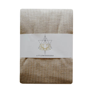 Knit Jersey Swaddle Baby Blanket | Biscotti Rib - LITTLEMISSDESSA