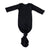 Knotted Gown | Black Rib - LITTLEMISSDESSA