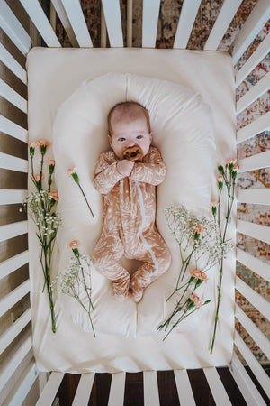 Cozy Zipper Footie Sleeper | Blooming Moon - LITTLEMISSDESSA