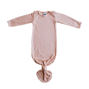 Knotted Gown | Rose Quartz Rib - LITTLEMISSDESSA