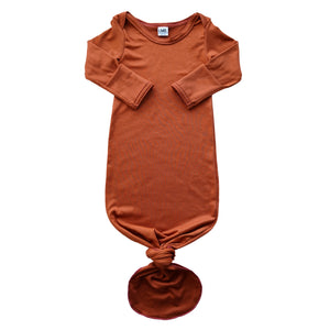 Knotted Gown | Burnt Sienna - LITTLEMISSDESSA