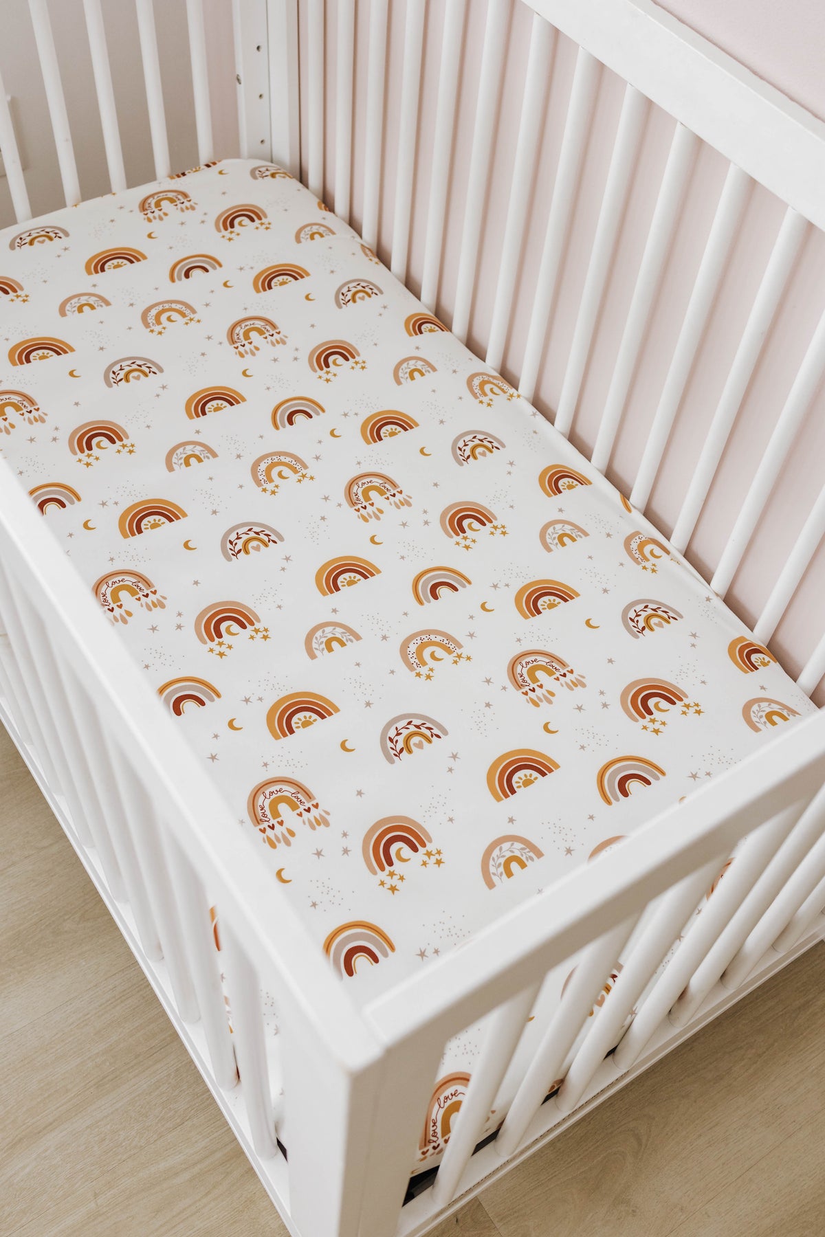 Crib Sheet | Love & Light Rainbow - LITTLEMISSDESSA