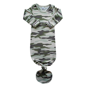 Knotted Gown | Camo Rib - LITTLEMISSDESSA