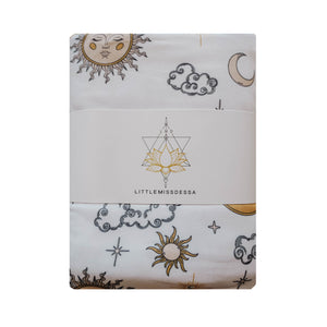 Knit Jersey Swaddle Baby Blanket | Celestial Dreams - LITTLEMISSDESSA