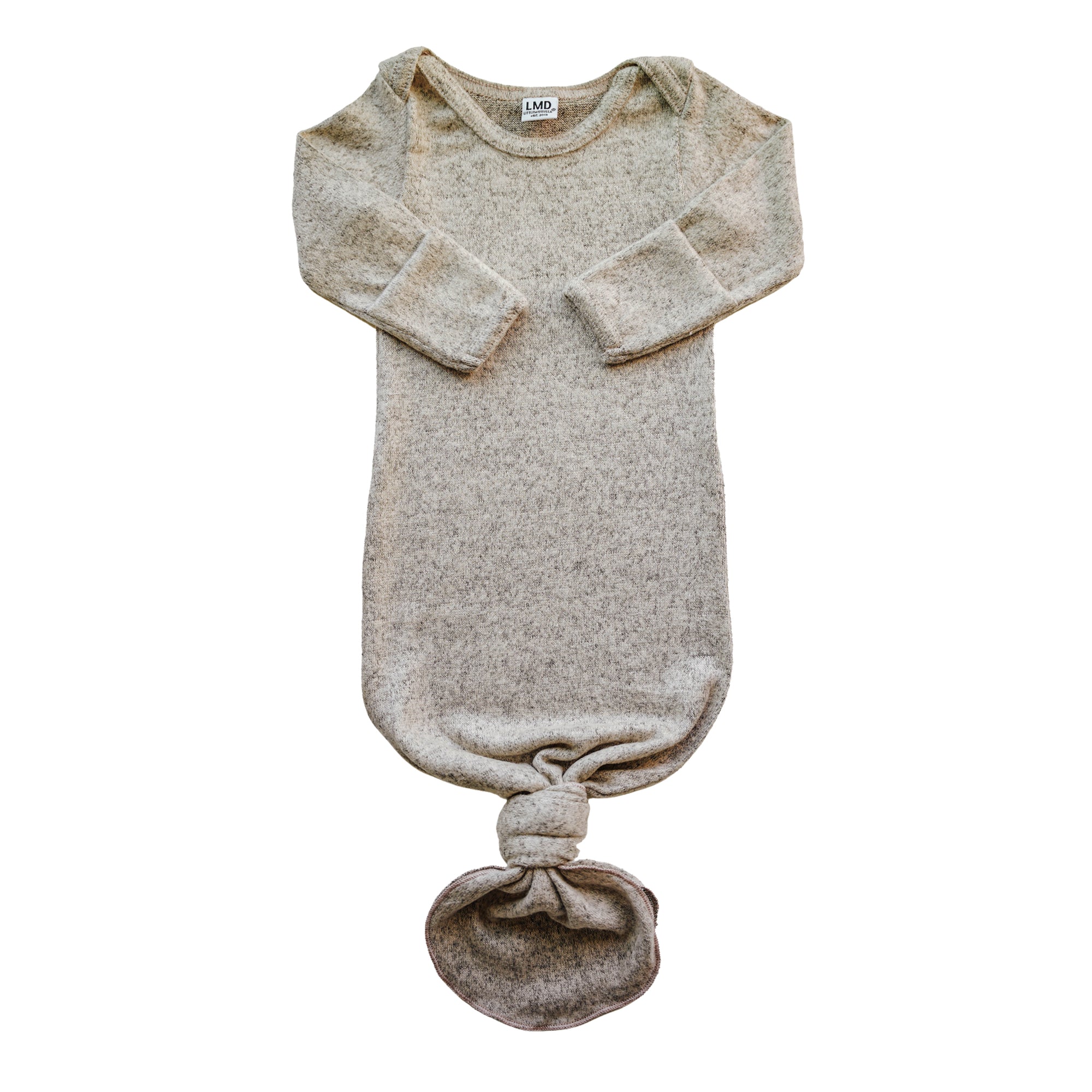 Knotted Gown | Cocoa Sweater Knit - LITTLEMISSDESSA