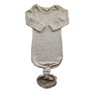 Knotted Gown | Cocoa Sweater Knit - LITTLEMISSDESSA