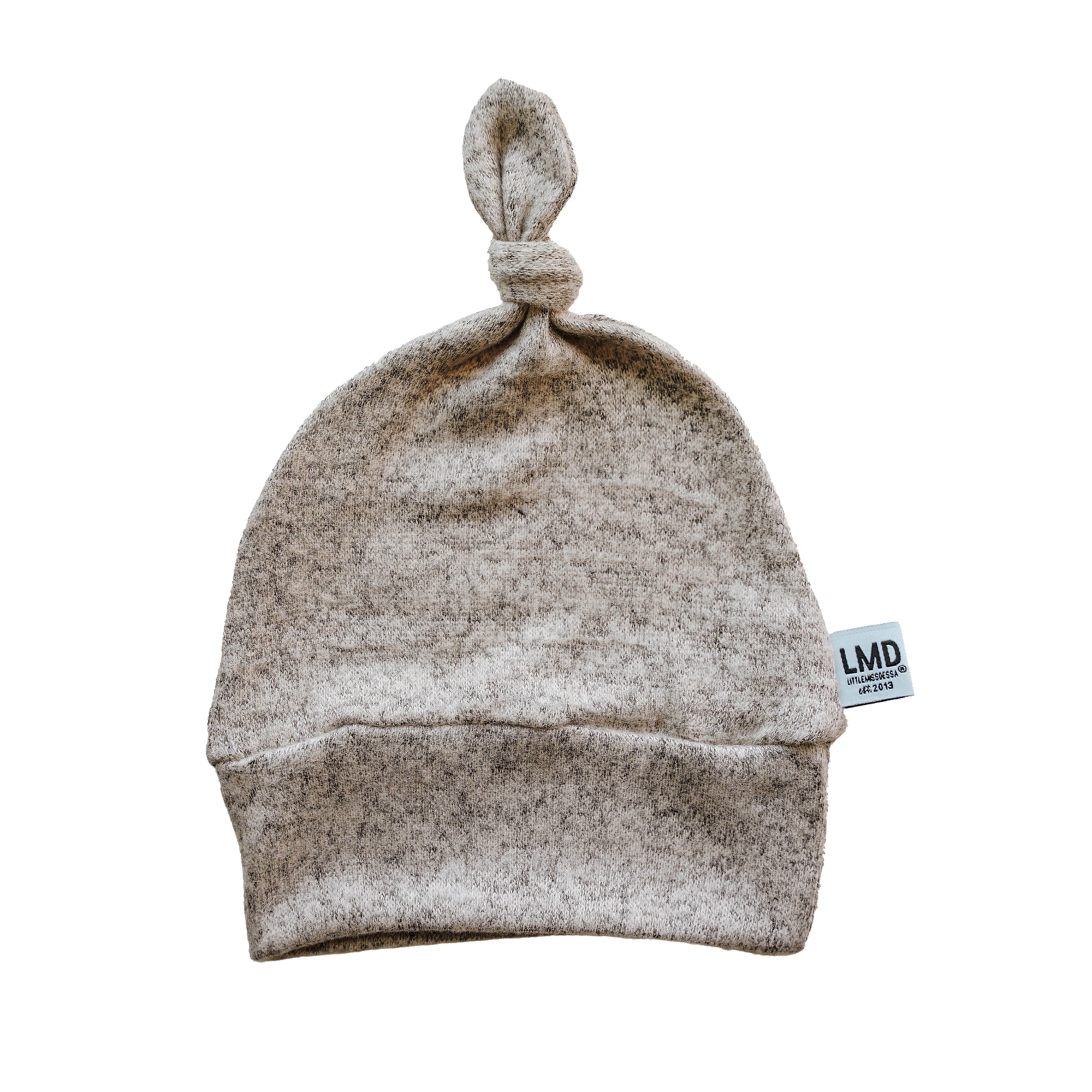 Newborn Baby Knotted Hat | Cocoa Sweater Knit - LITTLEMISSDESSA
