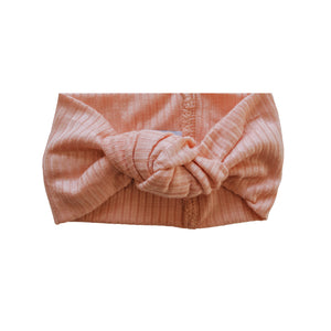 Top Knot Headband | Coral Rib - LITTLEMISSDESSA