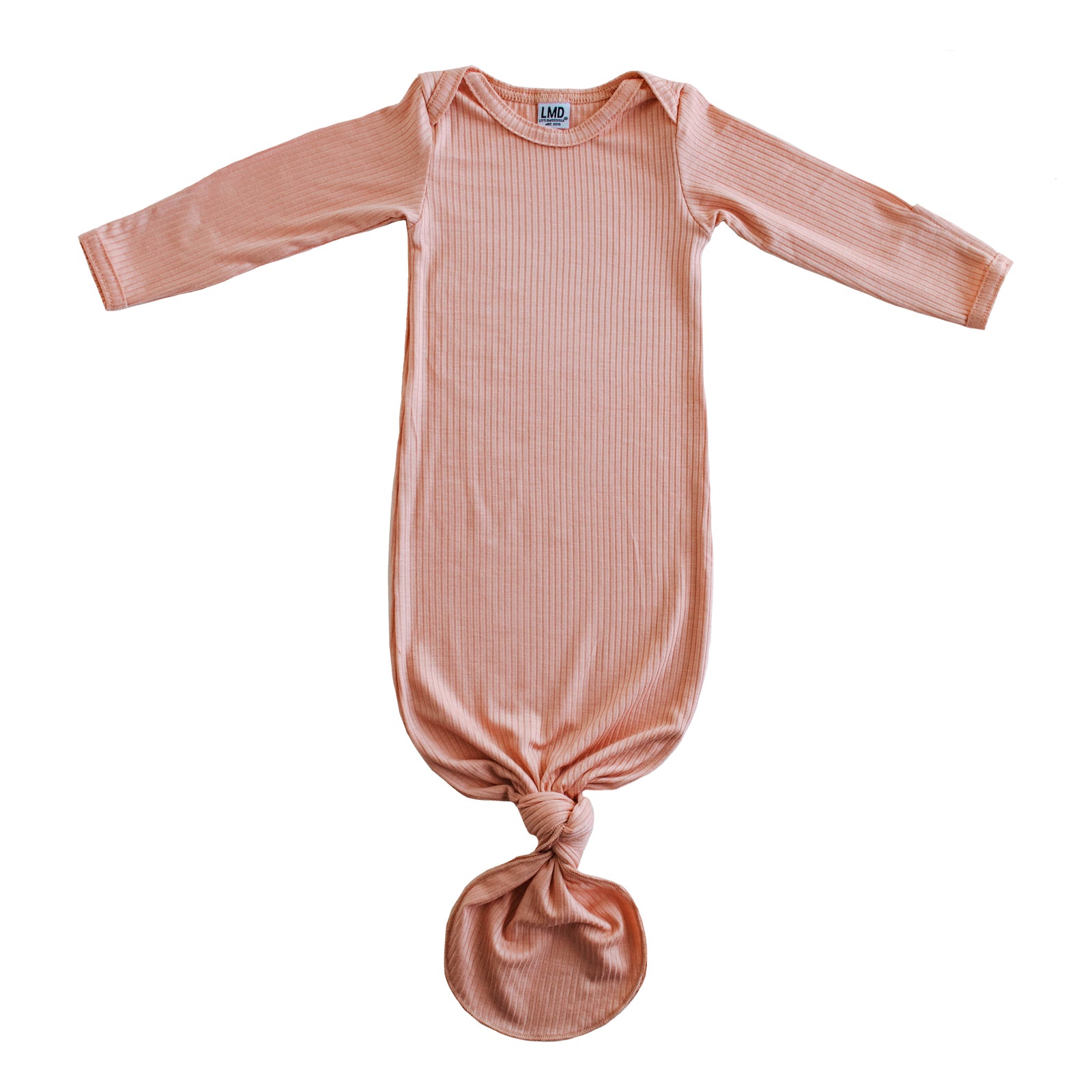 Knotted Gown | Coral Rib - LITTLEMISSDESSA