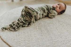 Knotted Gown | Camo Rib - LITTLEMISSDESSA