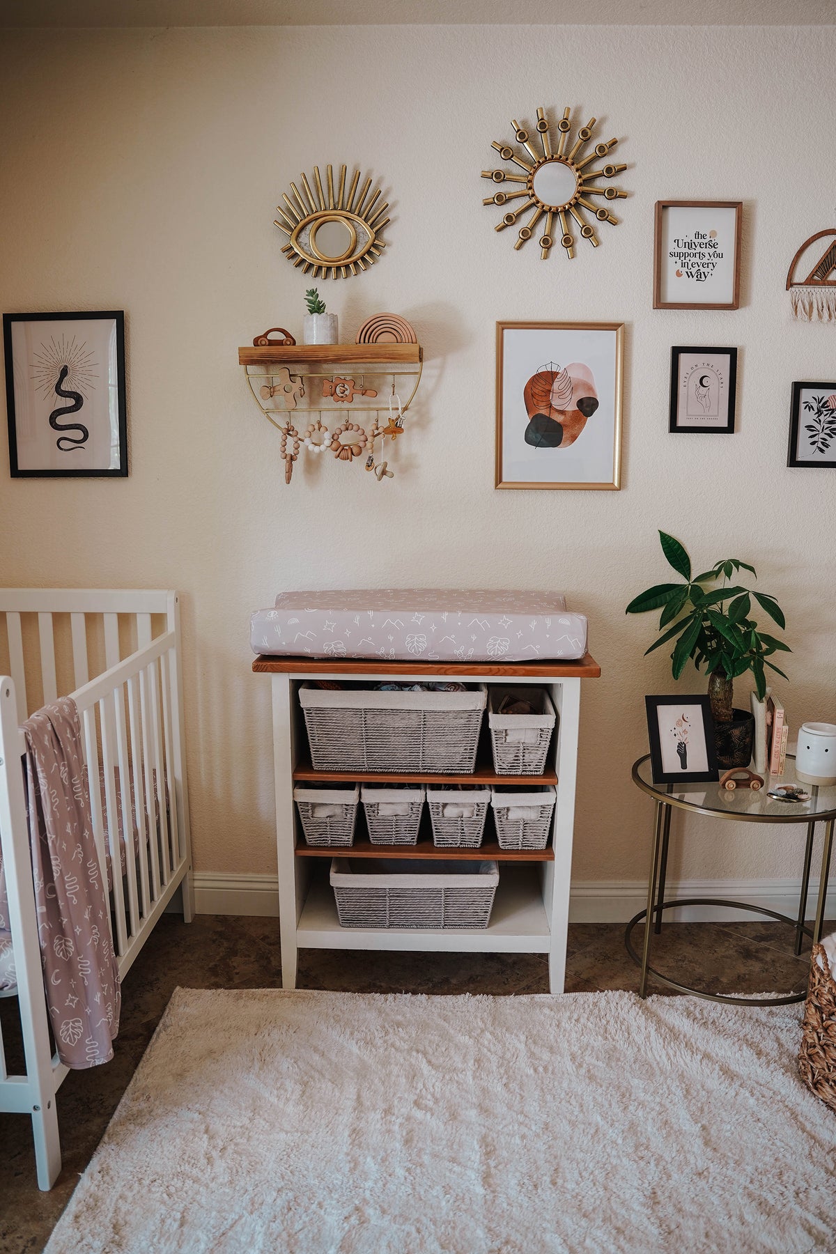 Changing Pad Cover | Taupe Mojave Desert - LITTLEMISSDESSA