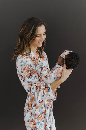 Knit Jersey Swaddle Baby Blanket | Sweet Periwinkle - LITTLEMISSDESSA