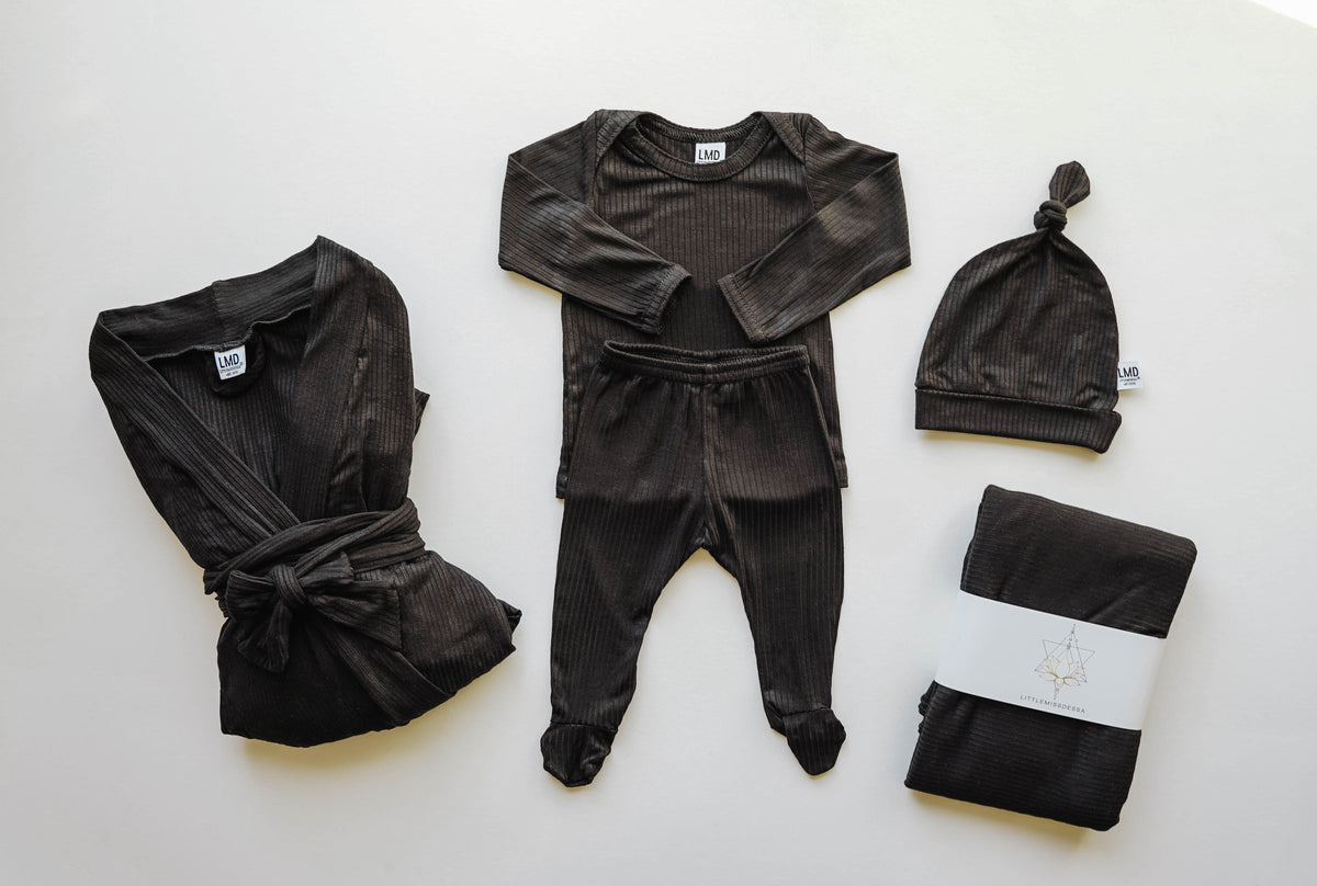 Mama Robe - Black Rib - LITTLEMISSDESSA