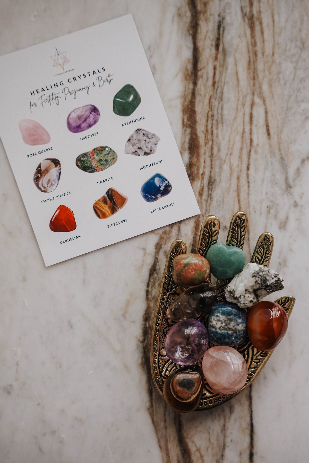 Healing Crystals for Pregnancy & Birth Kit - 9 Piece - LITTLEMISSDESSA