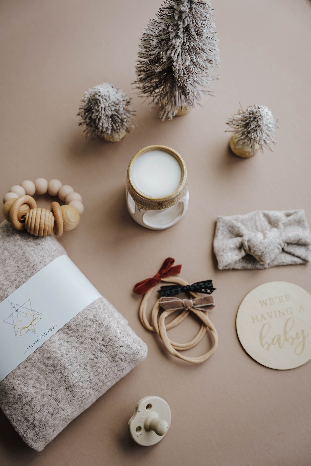 Dainty Bow Headband Set | Bohemian Rosewood - LITTLEMISSDESSA