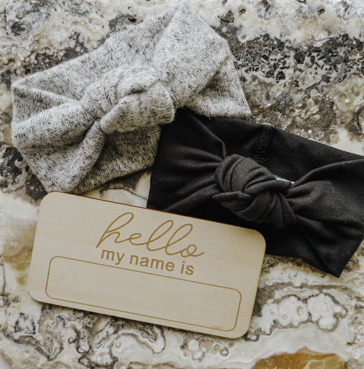 Top Knot Headband | Heather Grey Sweater Knit - LITTLEMISSDESSA