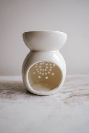 Glazed Wax Melt Warmer - Floral Motif - LITTLEMISSDESSA