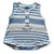 Cozy Romper | Steel Blue & Oatmeal Stripe - LITTLEMISSDESSA