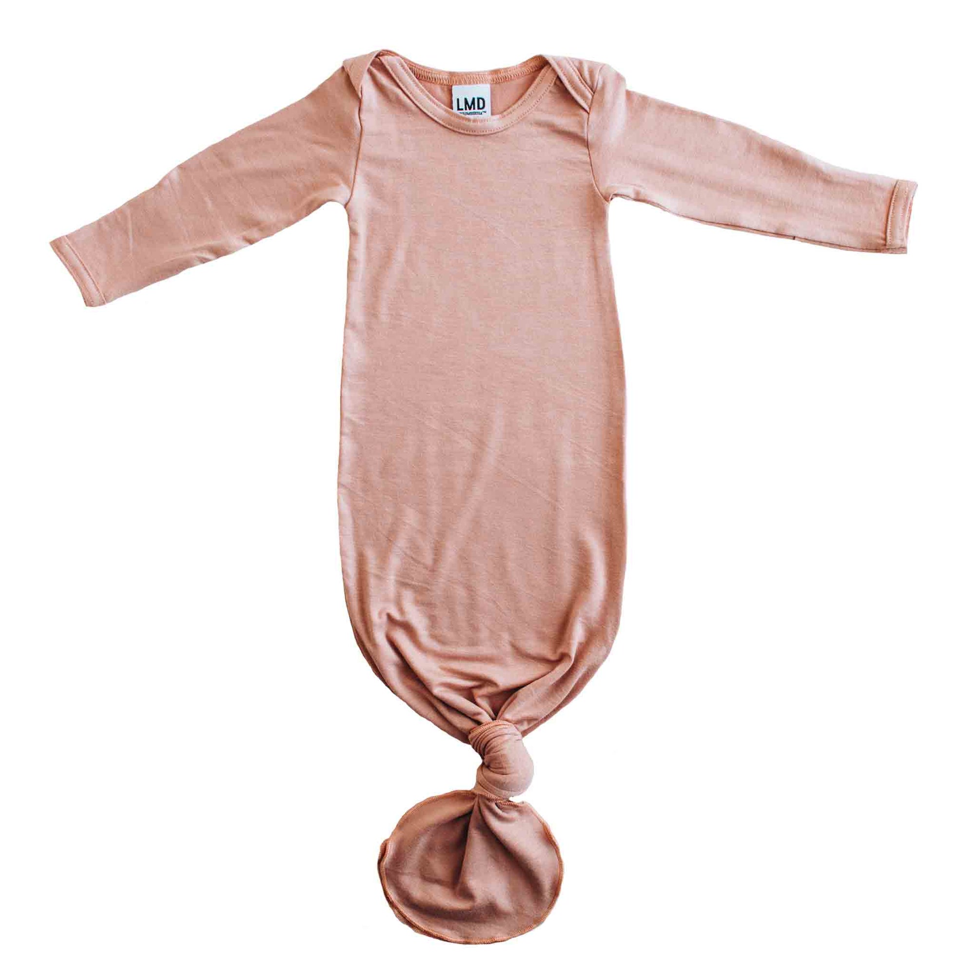 Knotted Gown | Dusty Mauve Jersey - LITTLEMISSDESSA