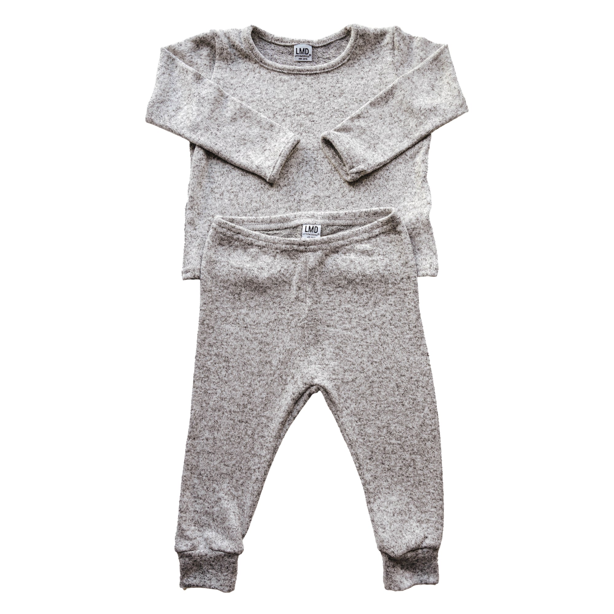 Cozy Lounge Set | Heather Grey - LITTLEMISSDESSA