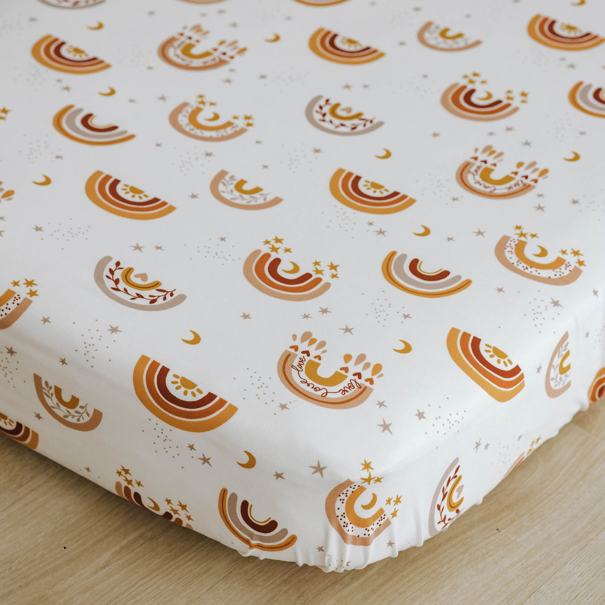 Crib Sheet | Love & Light Rainbow - LITTLEMISSDESSA