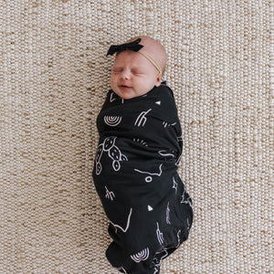 Knit Jersey Swaddle Baby Blanket | Mojave Desert - LITTLEMISSDESSA