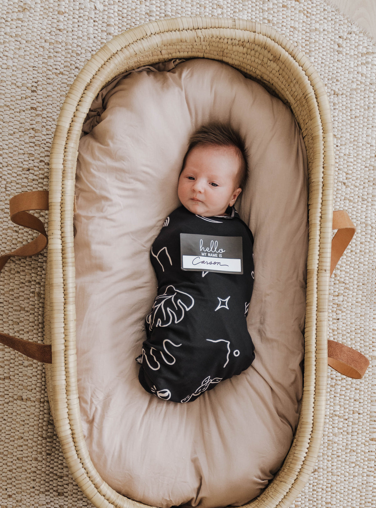 Knit Jersey Swaddle Baby Blanket | Mojave Desert - LITTLEMISSDESSA