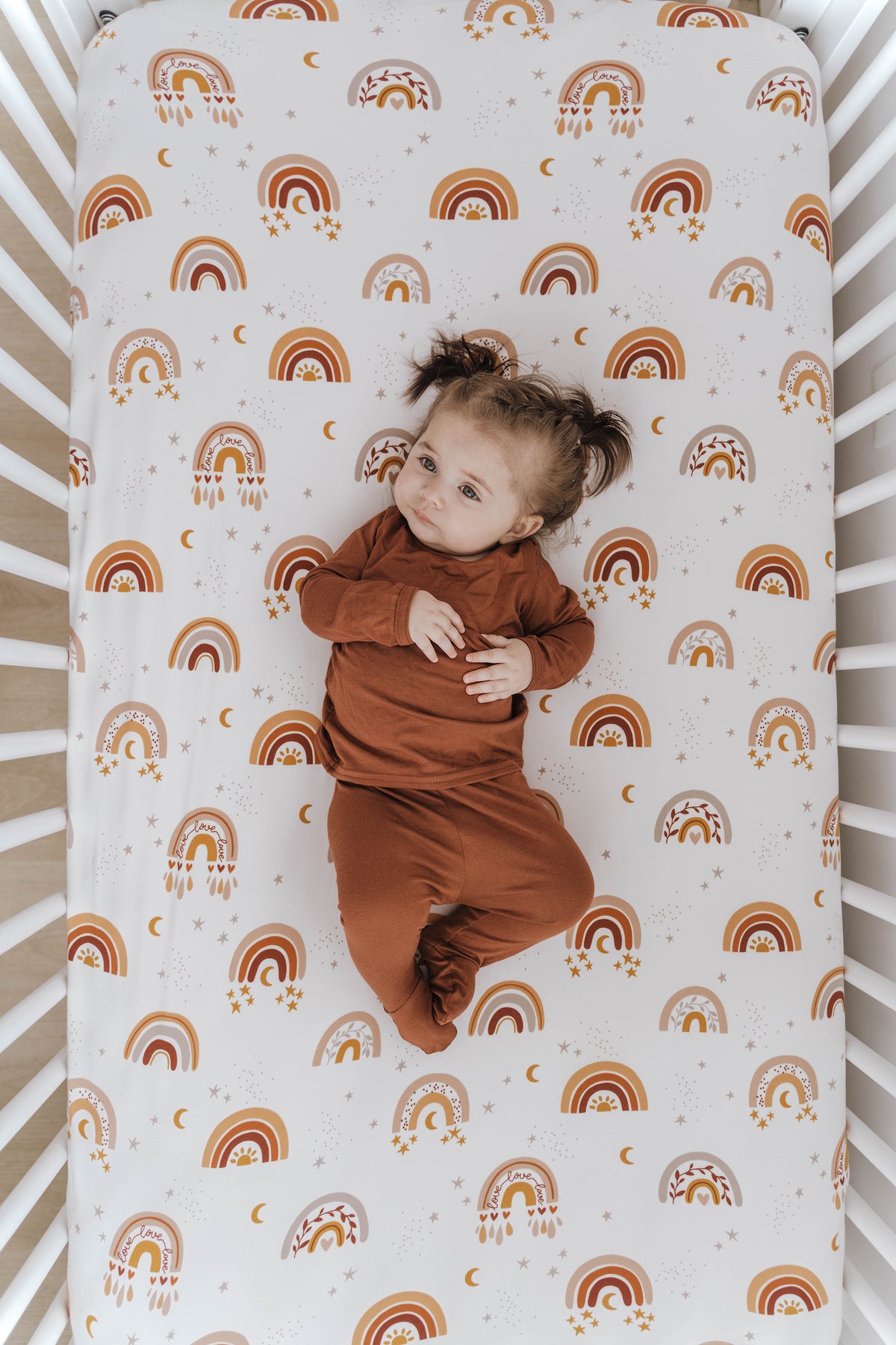 Crib Sheet | Love & Light Rainbow - LITTLEMISSDESSA