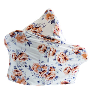 Little Nursling™ Multi-Use Cover | Sweet Periwinkle Violet Floral - LITTLEMISSDESSA