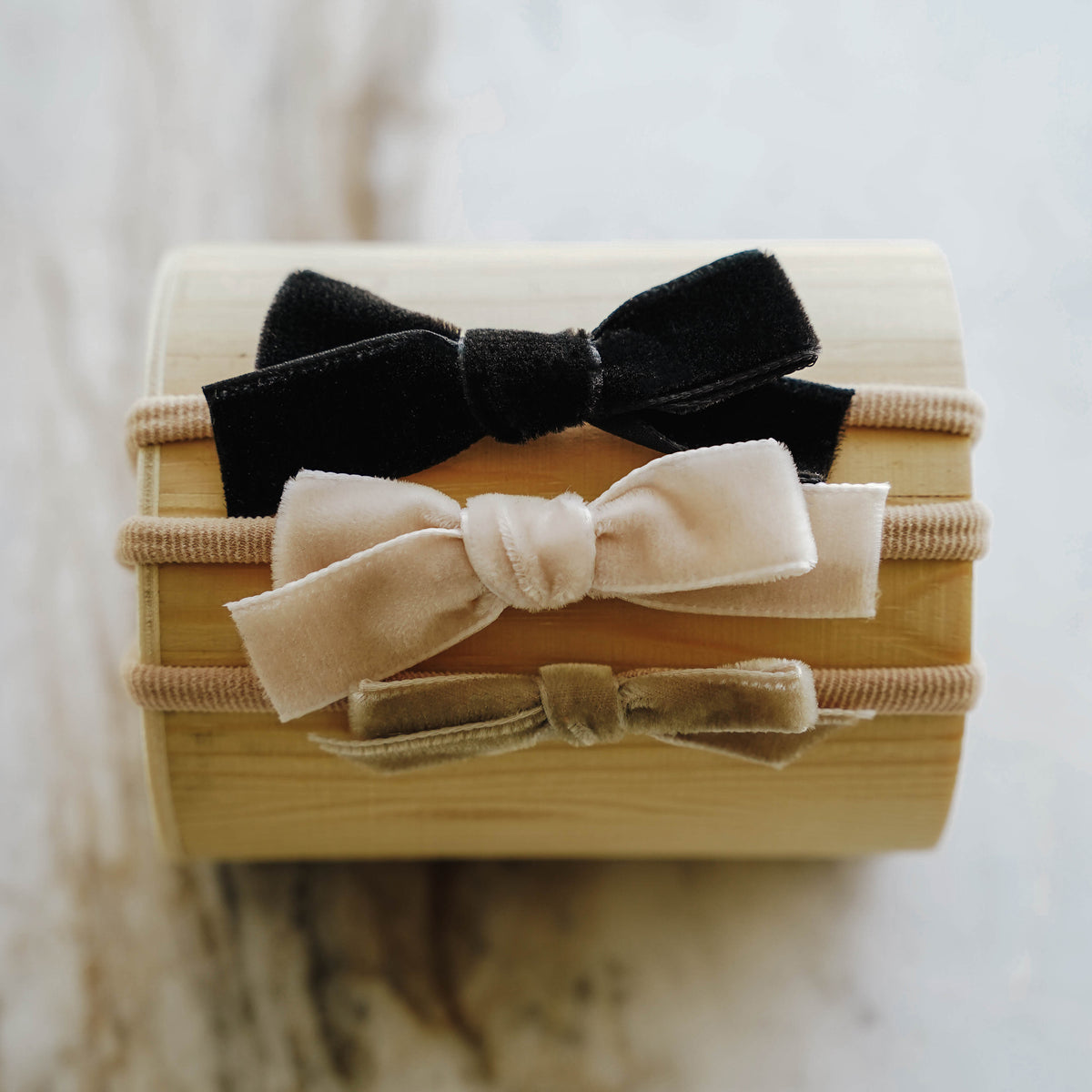 Multi-Size Velvet Bow Headband Set | Manhattan - LITTLEMISSDESSA