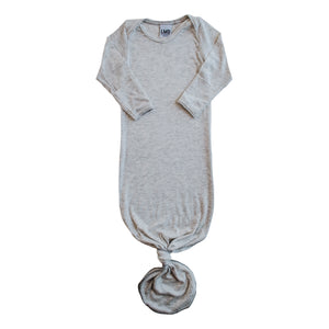 Knotted Gown | Marble Grey Rib - LITTLEMISSDESSA