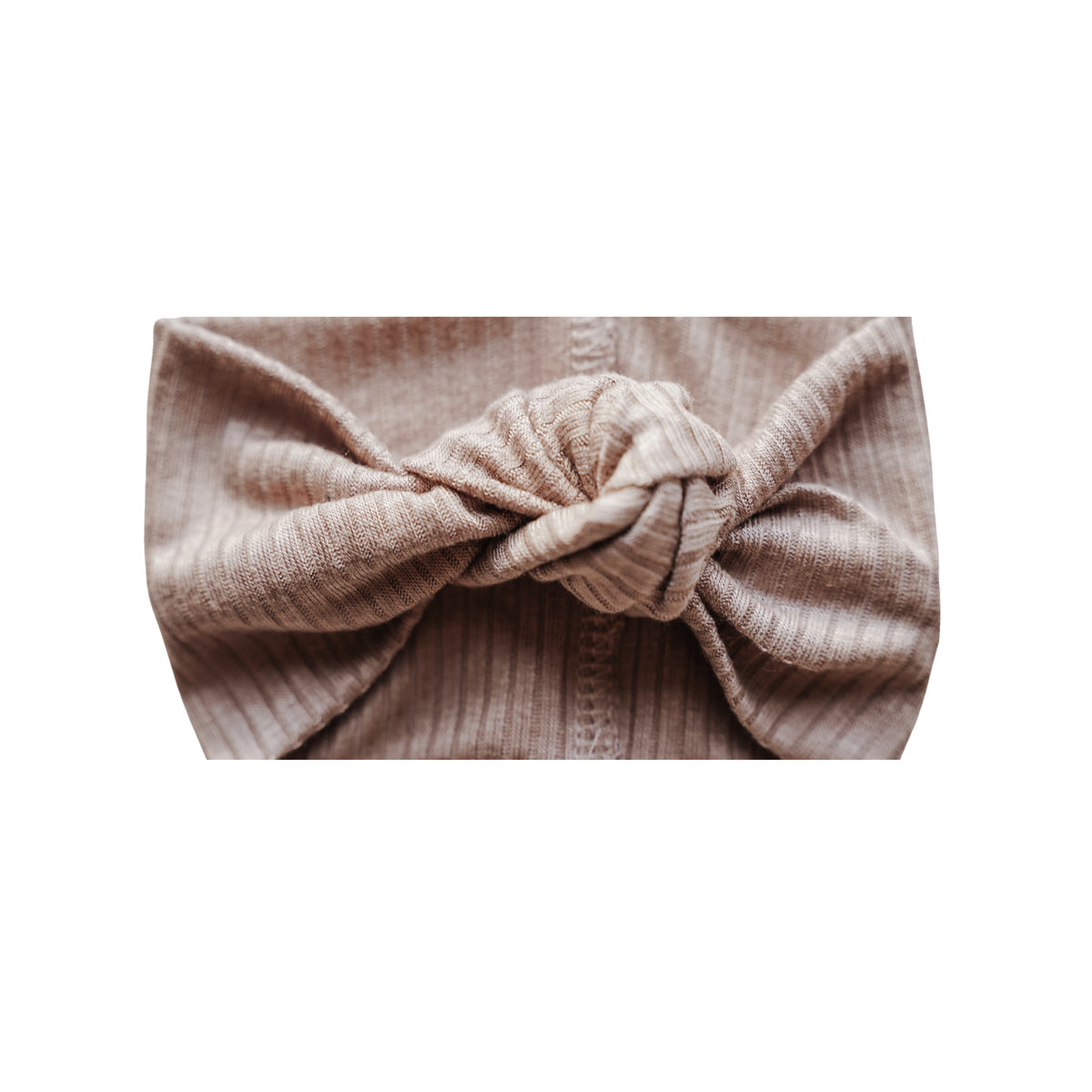 Top Knot Headband | Mocha Rib - LITTLEMISSDESSA