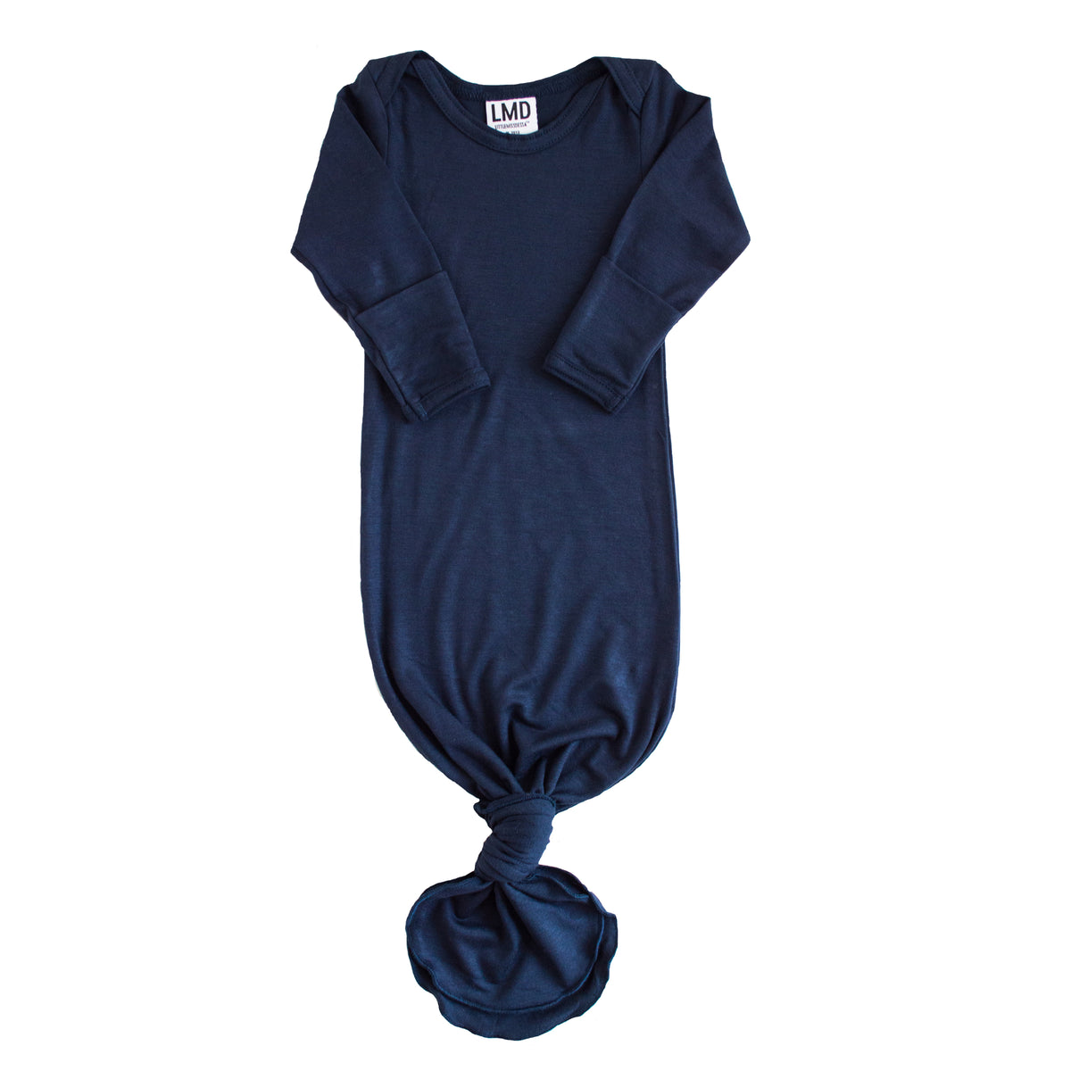 Knotted Gown | Navy Jersey - LITTLEMISSDESSA