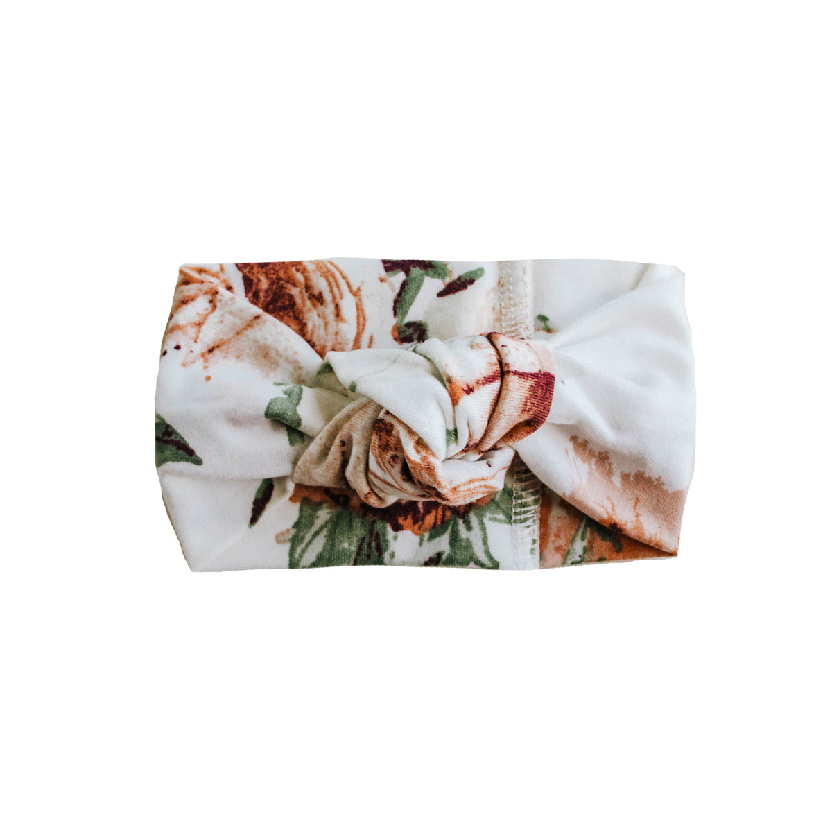 Top Knot Headband | Peach Peony - LITTLEMISSDESSA