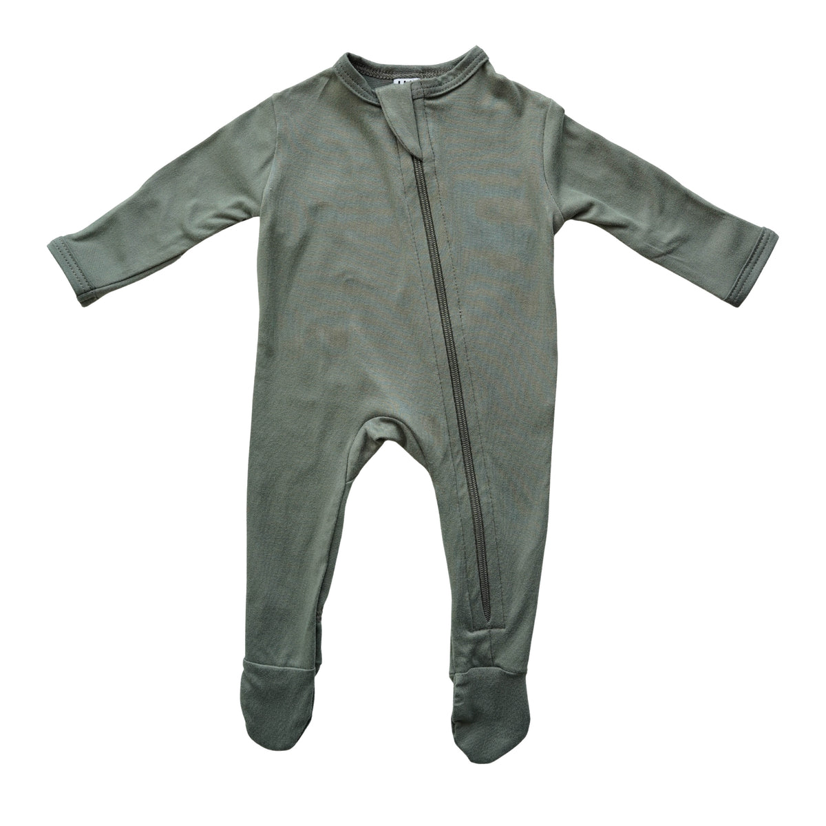 Cozy Zipper Footie Sleeper | Pine - LITTLEMISSDESSA