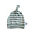 Newborn Baby Knotted Hat | Sage & Ivory Stripe - LITTLEMISSDESSA