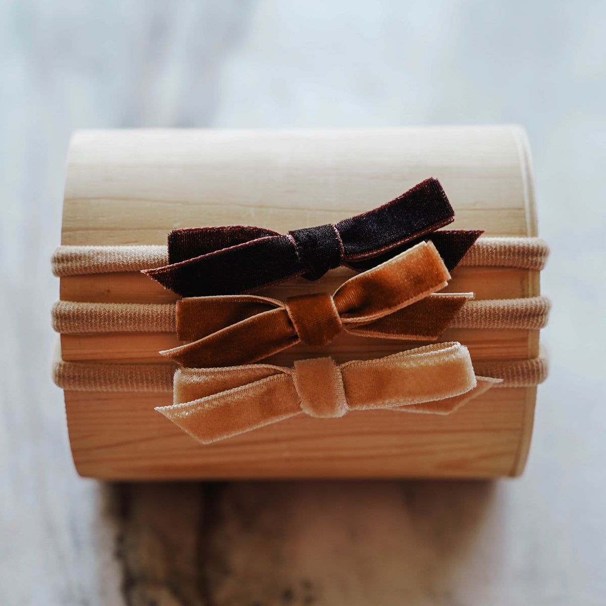 Dainty Bow Headband Set | Sahara - LITTLEMISSDESSA