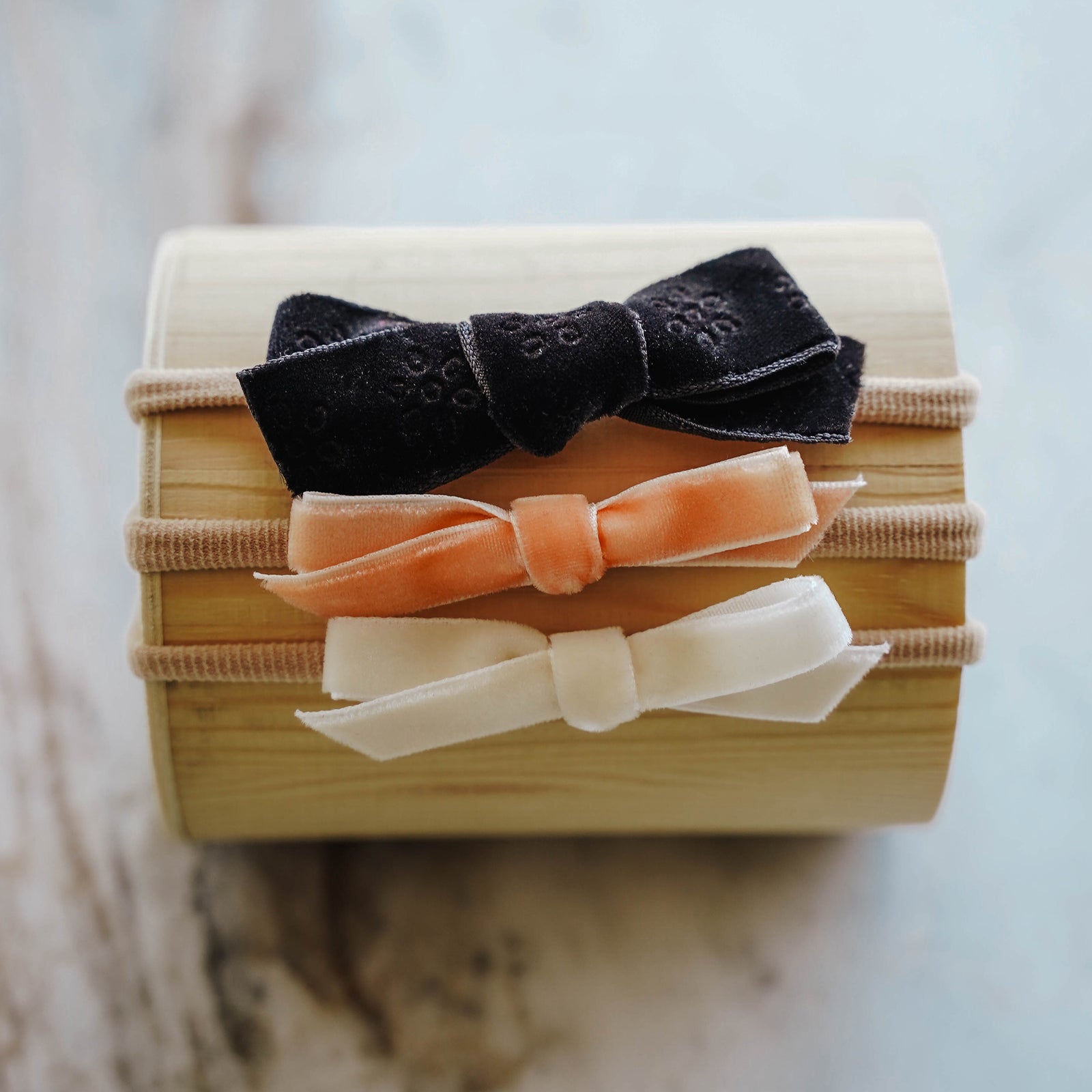 Dainty Bow Headband Set | Tangerine Dreams - LITTLEMISSDESSA