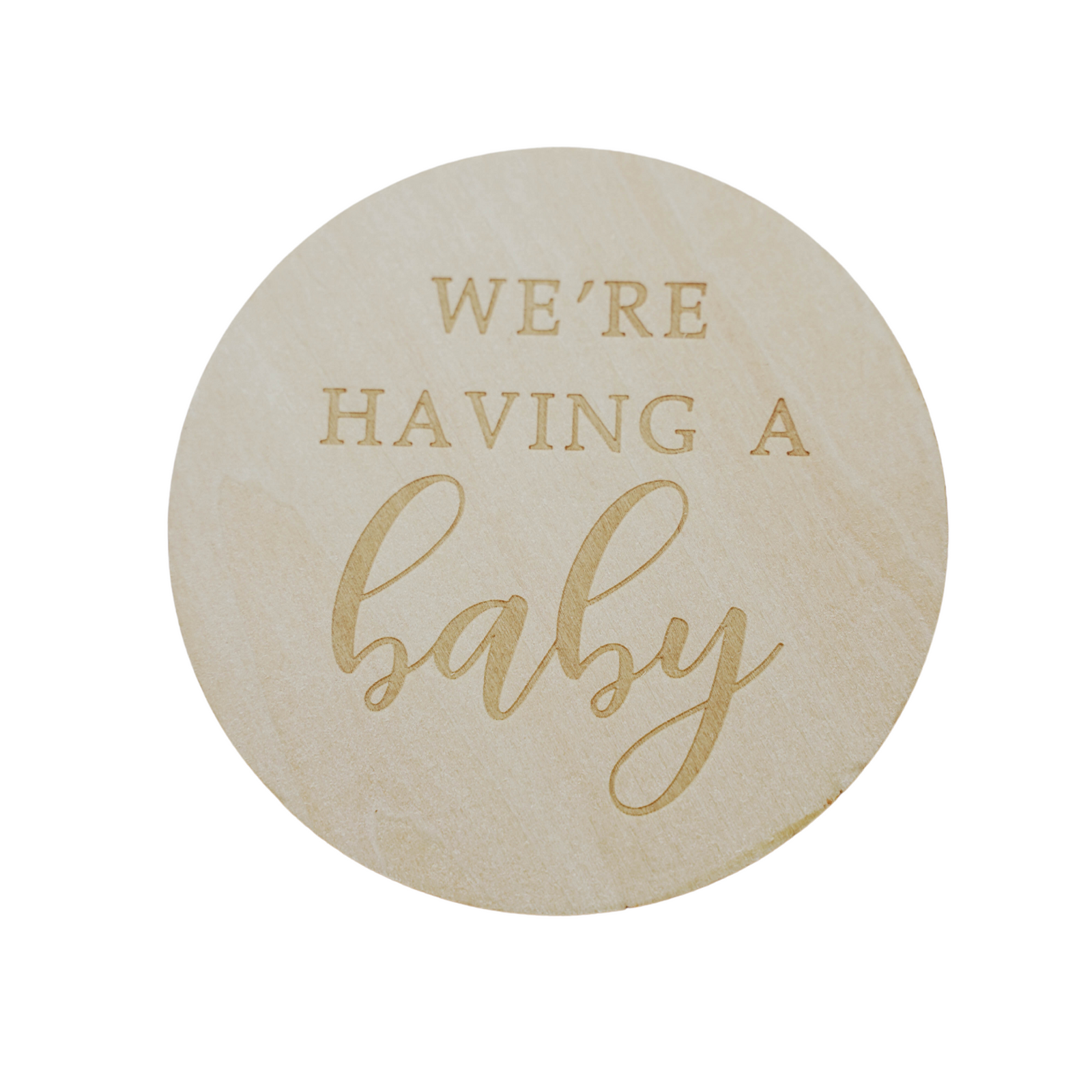 We're Having A Baby Announcement Disc - LITTLEMISSDESSA