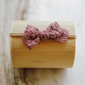 Wisteria Lace Bow - LITTLEMISSDESSA