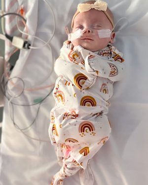 Preemie Knotted Gown - LITTLEMISSDESSA